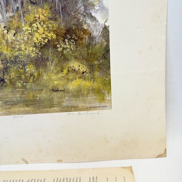 Mary Vincent Bertrand Boat‎ Print Signed Numbered Louisiana Artist - Picture 9 of 14